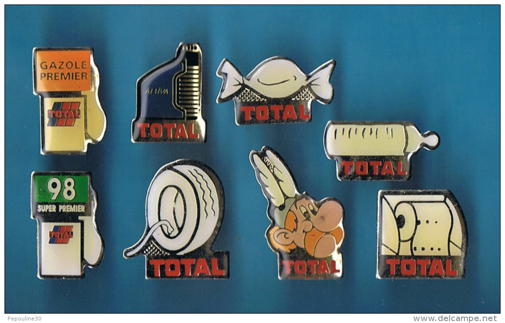 LOT 8 PIN'S //  ** MATERIAUX & PERSONNAGE / TOTAL Astérix ** - Lotes