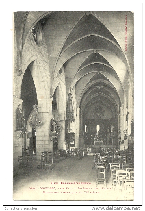 Cp, 64, Morlaas, Intérieur De L'Eglise - Morlaas