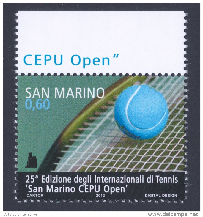 2012 SAN MARINO "25.A EDIZIONE INTERNAZIONALI DI TENNIS CEPU OPEN" SINGOLO MNH - Unused Stamps