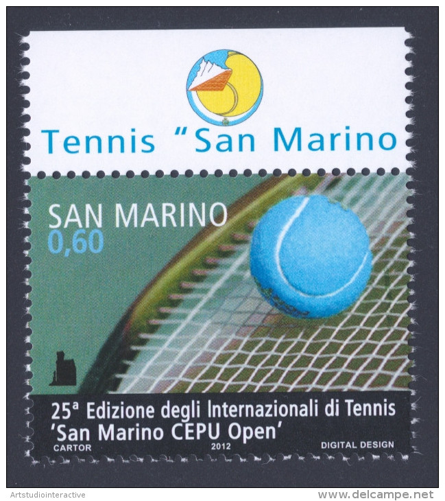 2012 SAN MARINO "25.A EDIZIONE INTERNAZIONALI DI TENNIS CEPU OPEN" SINGOLO MNH - Unused Stamps