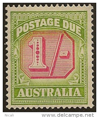 AUSTRALIA 1946 1/- Postage Due SG D128 HM #CT241 - Portomarken