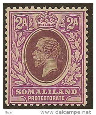 SOMALILAND 1921 2a KGV SG 75 UNHM #CY227 - Somaliland (Protectoraat ...-1959)