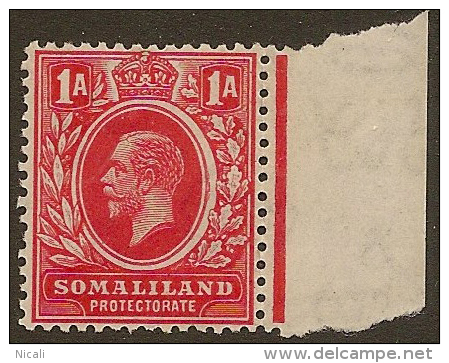 SOMALILAND 1921 1a KGV SG 74 HM #CY226 - Somaliland (Protettorato ...-1959)