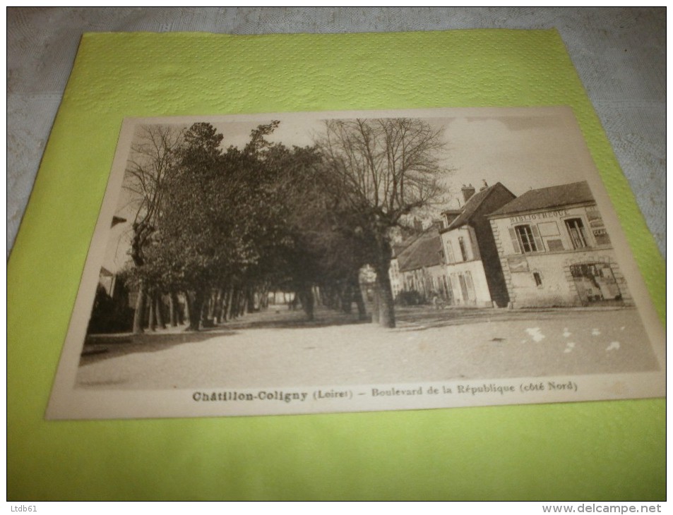 45 LOIRET CHATILLON COLIGNY BOULEVARD DE LA REPUBLIQUE - Chatillon Coligny