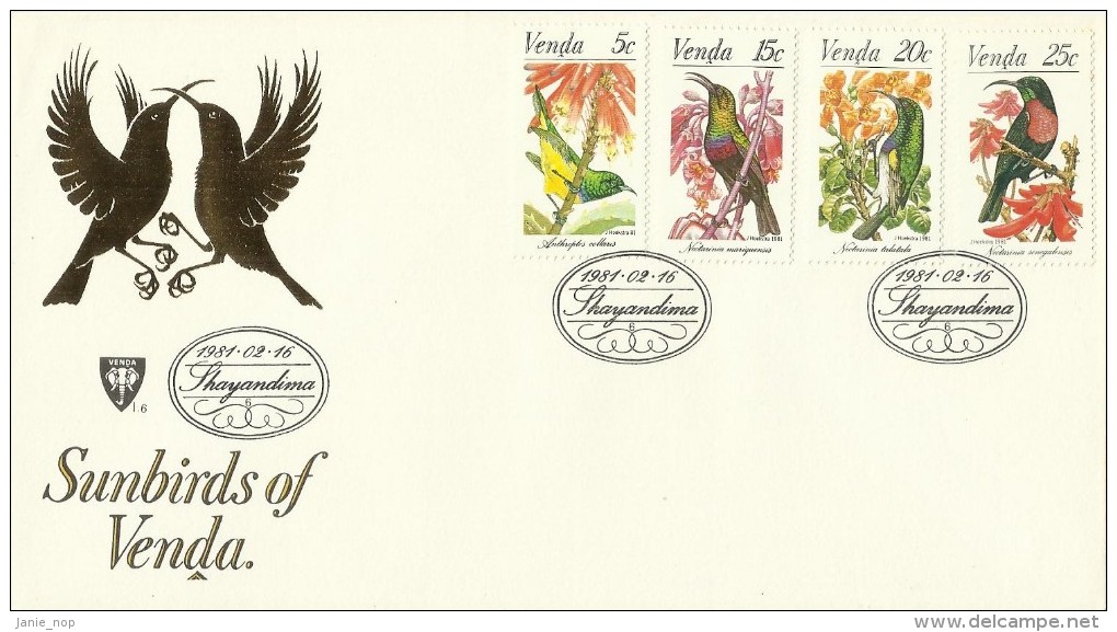 Venda 1981 Sunbirds FDC - Venda