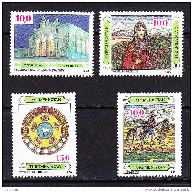 TKM-	01	TURKMENISTAN – 1992 SET - Turkménistan