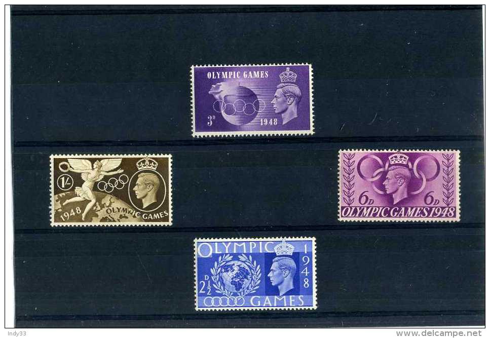 - GRANDE BRETAGNE . TIMBRES SUR LES J.O. DE 1948 . NEUFS SANS CHARNIERE . - Unused Stamps