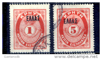 Creta-027 - 1901 - Y&T: N.10, 11 - - Creta