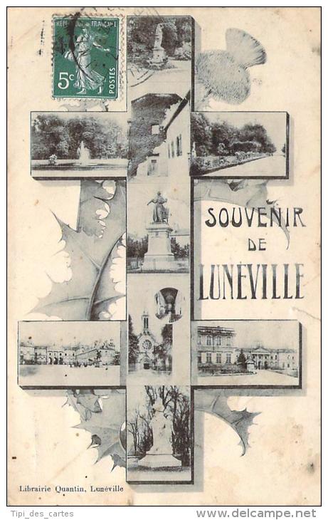 54 - Lunéville - Souvenir De Lunéville (croix De Lorraine) - Luneville