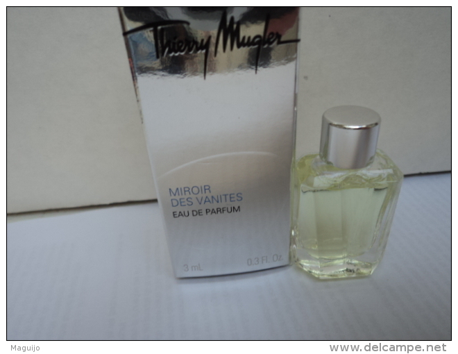 MUGLER "" MIROIR DES VANITES"" MINI EDP 3 ML  LIRE  & VOIR    LE DERNIER !!!!!! - Miniaturas Mujer (en Caja)