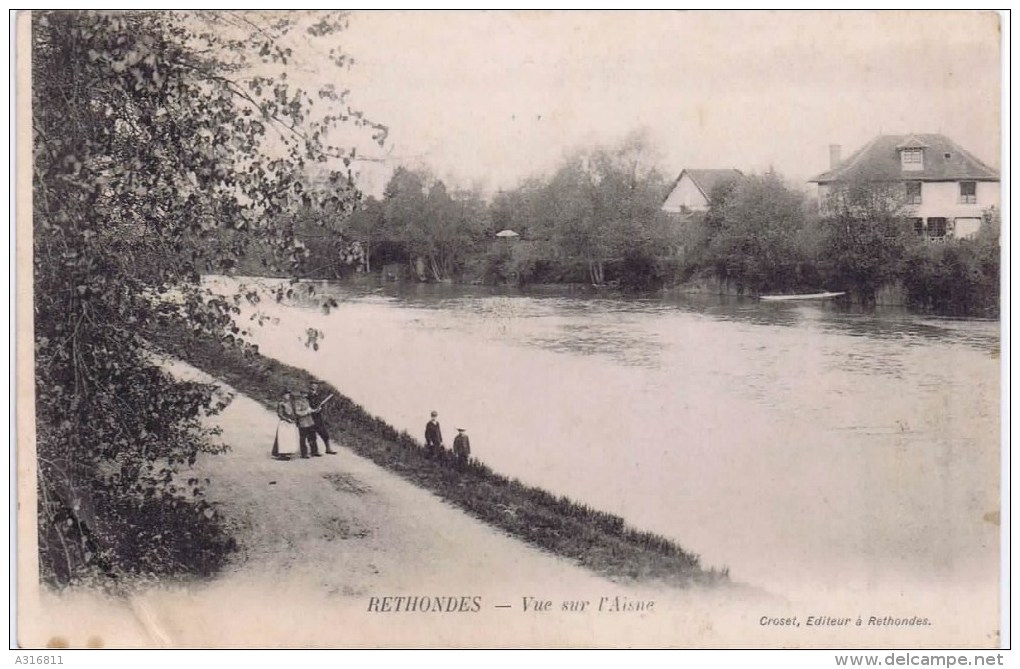 Cpa  RETHONDES  Vue Sur L Aisne - Rethondes