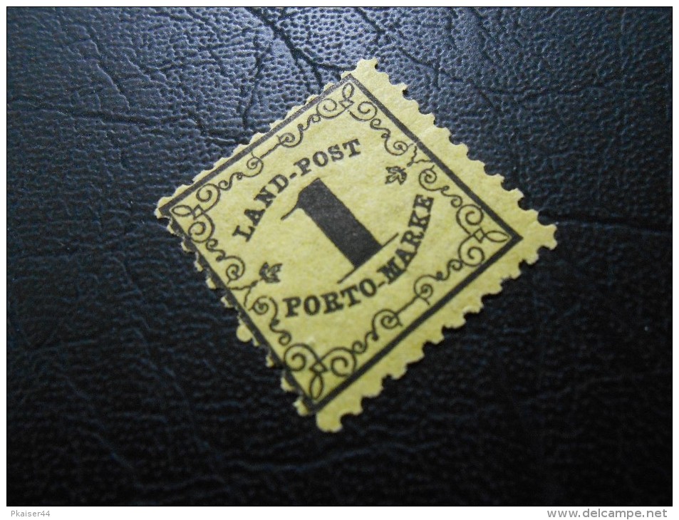 Altdeutschland - Baden  Mi 1x - 1Kr* Landpost-Portomarken  - 1862 - Nuovi