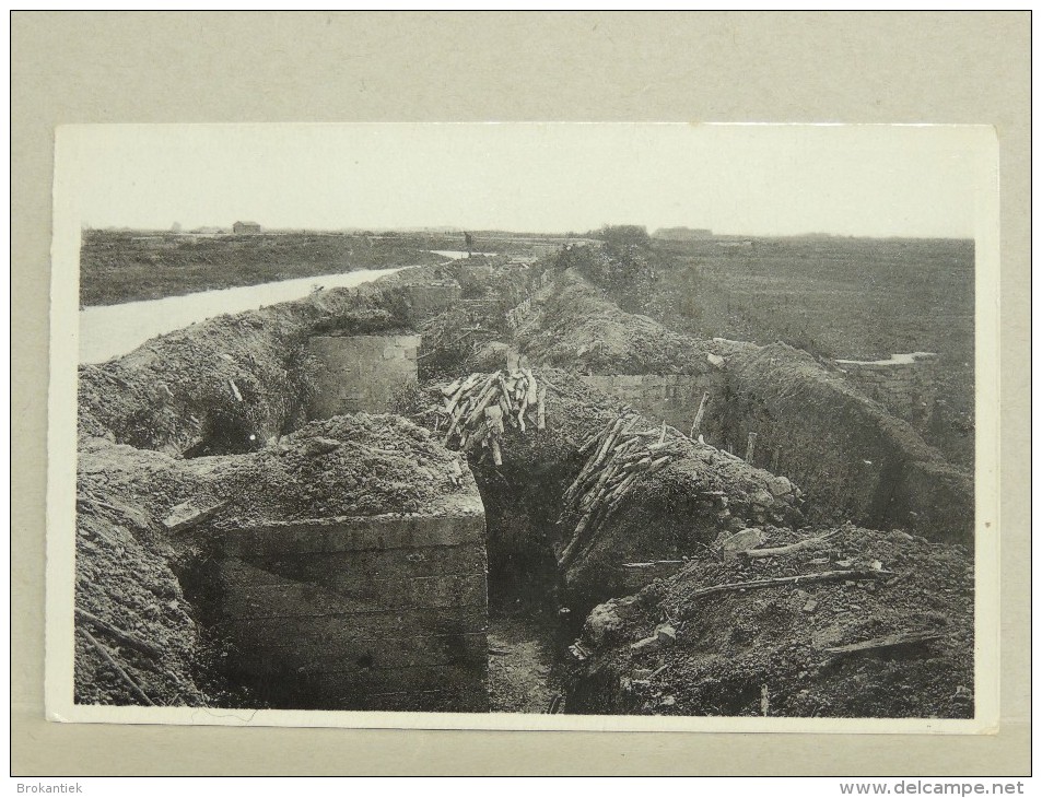 Nr4 Original Post Card 1914 18 Carte Postale 1st World War Diksmuide Flanders Fields( Bromurite Nels ) Trench Boyau - War 1914-18