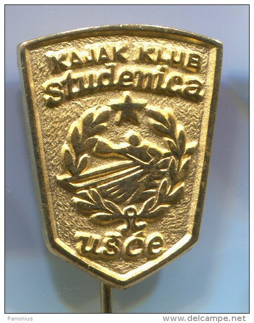 Rowing, Kayak, Canoe - KK STUDENICA, Usce, Serbia, Vintage Pin, Badge - Canottaggio