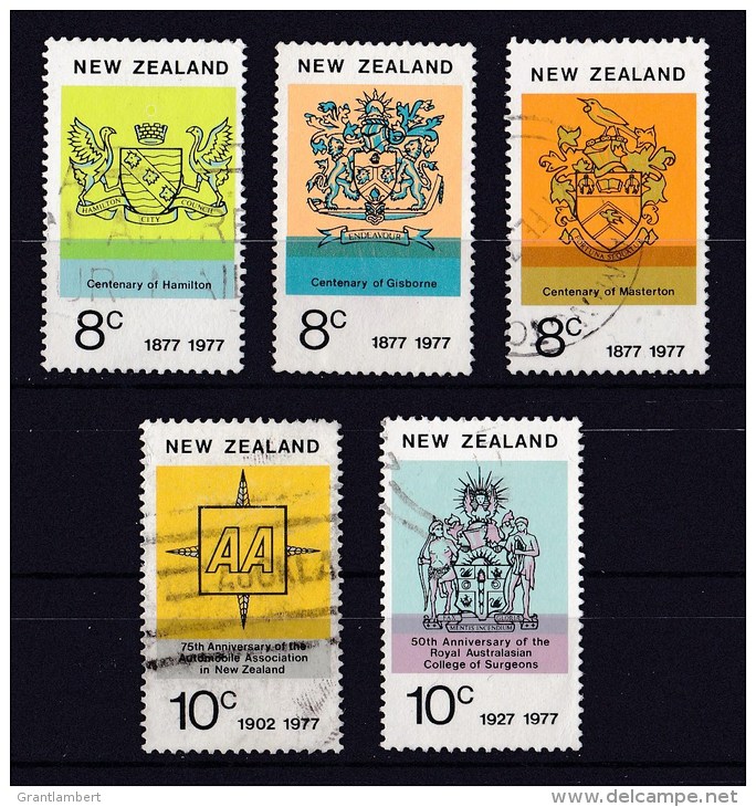 New Zealand 1977 Anniversaries Set Of 5 Used - - Used Stamps