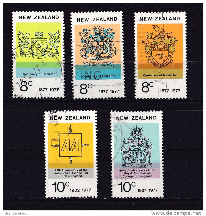 New Zealand 1977 Anniversaries Set Of 5 Used - - - Used Stamps