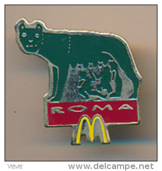 Pin's, McDonald's : McDonald's ROMA, ROME (Italie) - McDonald's