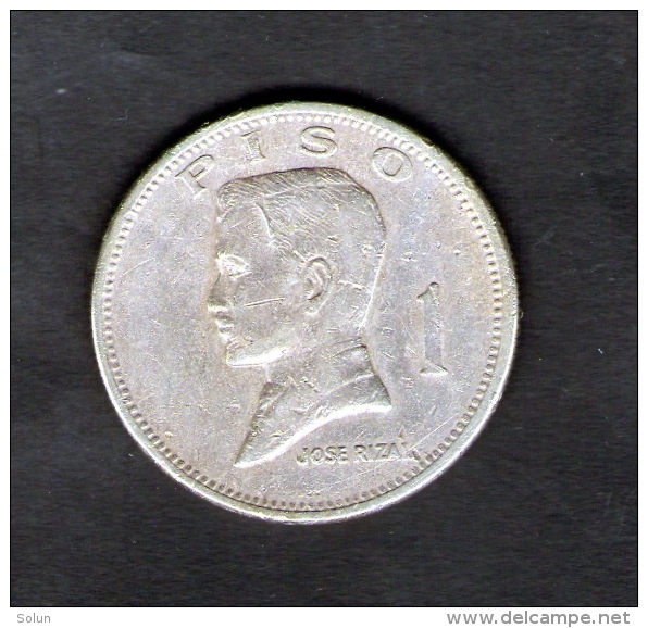 PHILIPPINES 1 PISO 1972  JOSE RIZAL COPPER - NICKEL - ZINC  COIN - Philippines