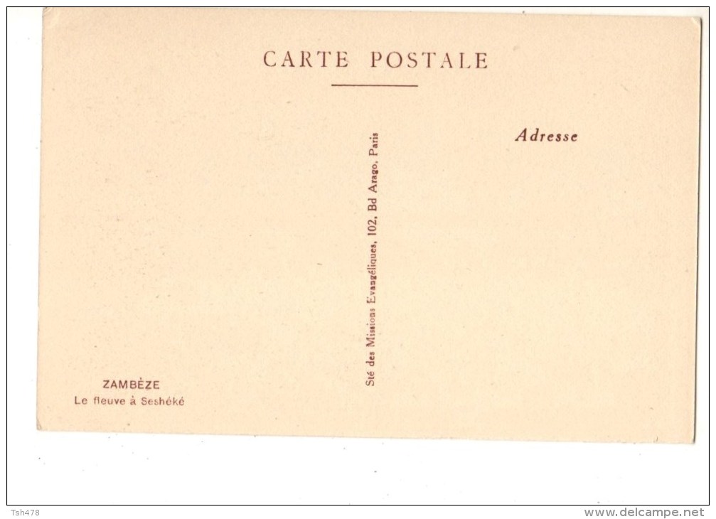 ZAMBEZE----le Fleuve à Seshéké----voir 2 Scans - Zambie