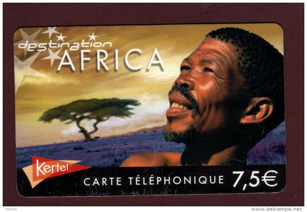 AFRICA - Carte Téléphonique KERTEL De 7,50 € - Destination AFRICA - - 2 Scannes. - Otros – Africa