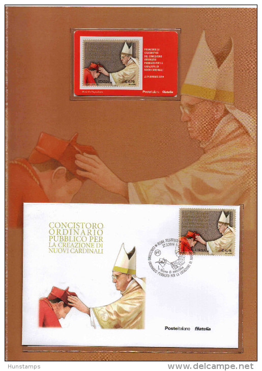 Italy 2014. POPE SPECIAL COLLECTION With Stamps, FDC-s In SPECIAL BOOK, NICE !!! MNH (**) - 2011-20: Mint/hinged