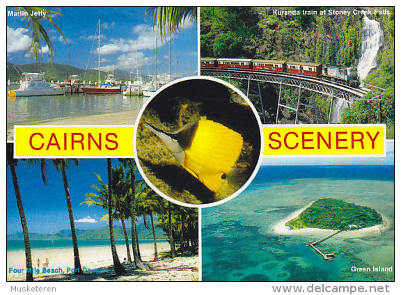 Australia PPC Cairns Scenery Stone Creek Falls Green Island Marlin Jetty Fish MAUKAY Mail Centre 1984 Endangered Species - Cairns