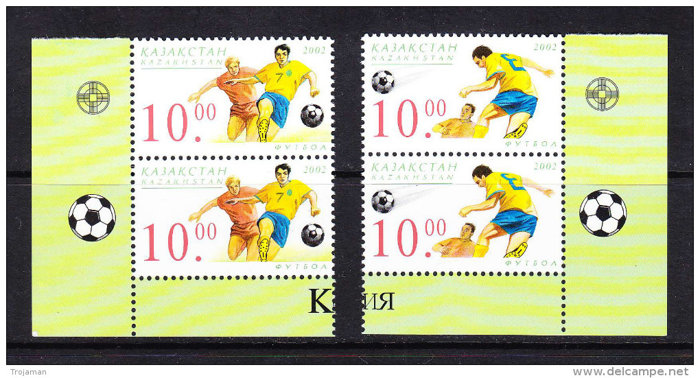 KAZ-	30	KAZAKHSTAN – 2002 FOOTBALL. STARTING PRICE FOR THE ONE SET - Kazakhstan