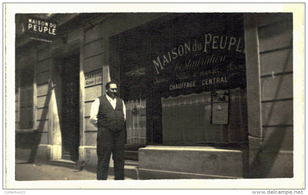 CARTE PHOTO ... LA MAISON DU PEUPLE ... RESTAURANT - A Identifier