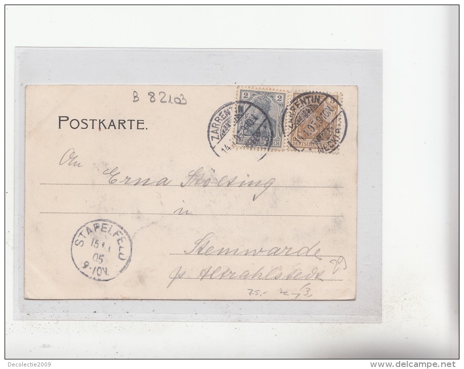 B82103 Seeseite Zarrentin A Schaalsee Germany Front Back Image - Zarrentin
