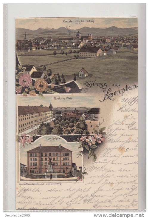 B82262 Kempten Residenz Platz  Multi Views  Germany  Front Back Image - Kempten