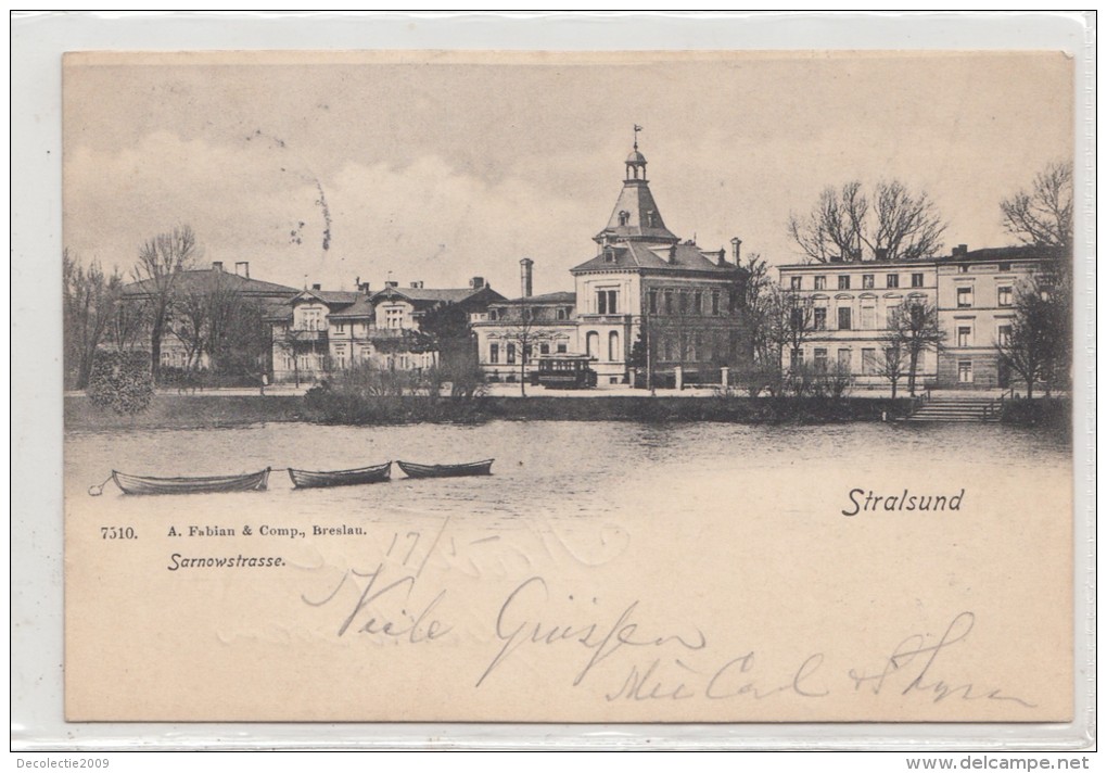 B82306 Stralsund Sarnowstrasse   Germany  Front Back Image - Stralsund