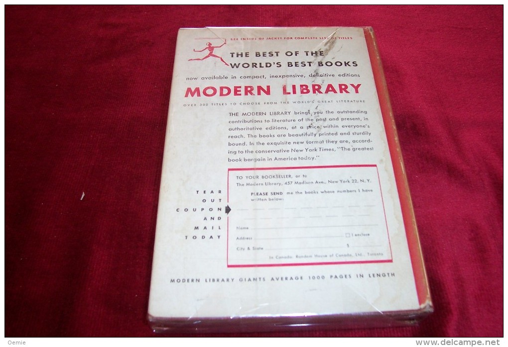 THE PATHFINDER  BY JAMES FENIMORE COOPER  ° MODERN LIBRARY BOOK  No 105  : 1952 - 1950-Maintenant