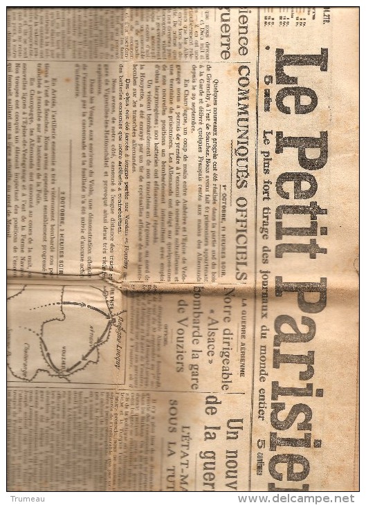VOUZIERS ATTIGNY  ... JOURNAL LE PETIT PARISIEN DU 3 OCTOBRE 1915  COMPLET - Le Petit Parisien