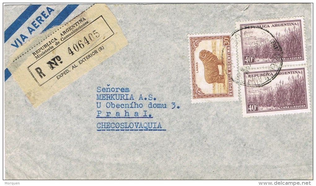 10117. Carta Certificada BUENOS AIRES (Argentina) 1969 - Storia Postale