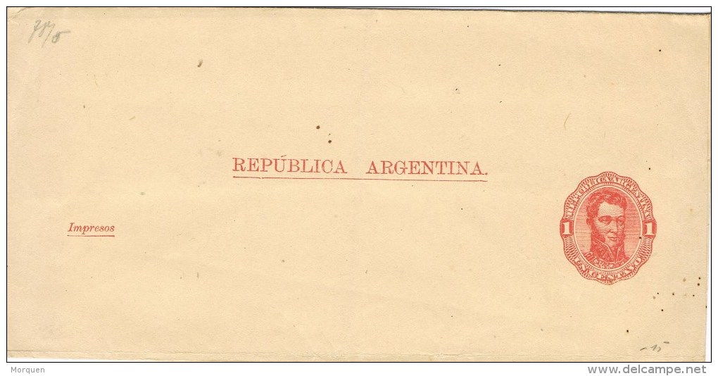 10119. Entero Postal Faja D Publicacion  1 Ctvo Rojo ARGENTINA  ** - Postwaardestukken