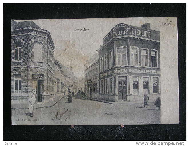 N/s - 194 / Hainaut - Leuze, Grand-Rue ( Café Du Centre ) - Bataille-Frères / Circulé  En 1905 .- - Leuze-en-Hainaut
