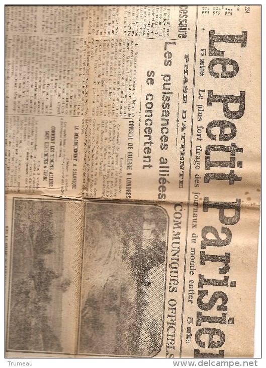 JOURNAL LE PETIT PARISIEN DU 9 OCTOBRE 1915 COMPLET - Le Petit Parisien
