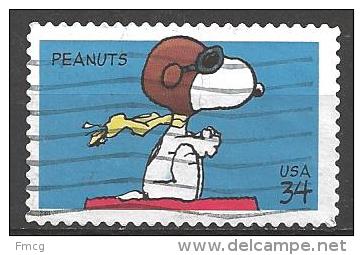 2001 34 Cents Snoopy, Peanuts, Used - Used Stamps
