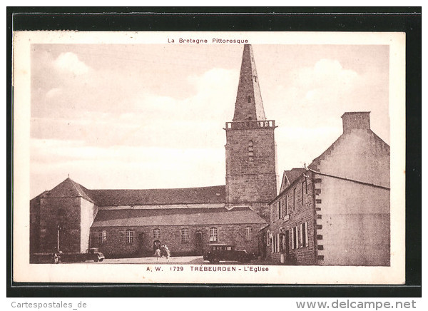 CPA Trébeurden, L'église - Trébeurden