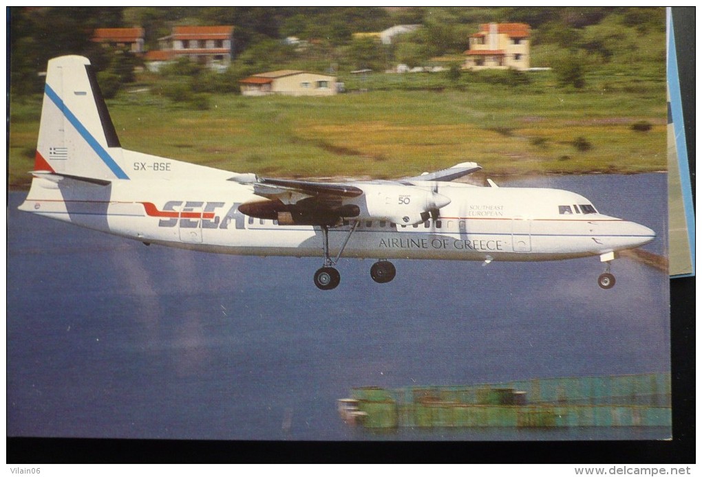 SEEA AIRLINE OF GREECE   FOKKER 50   SX BSE - 1946-....: Moderne