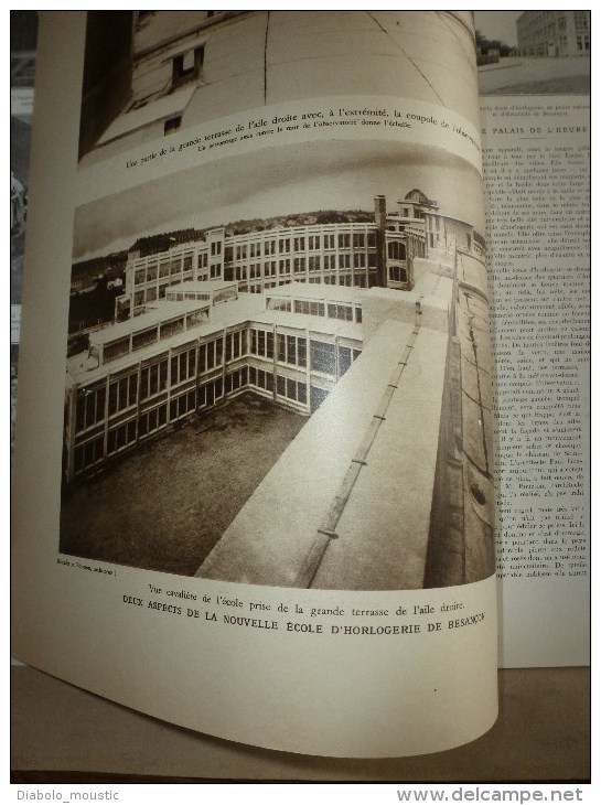 1932  :Besançon , son école d'HORLOGERIE ; L ' ALGERIE vue d'avion Oran, Constantine , Alger  etc...