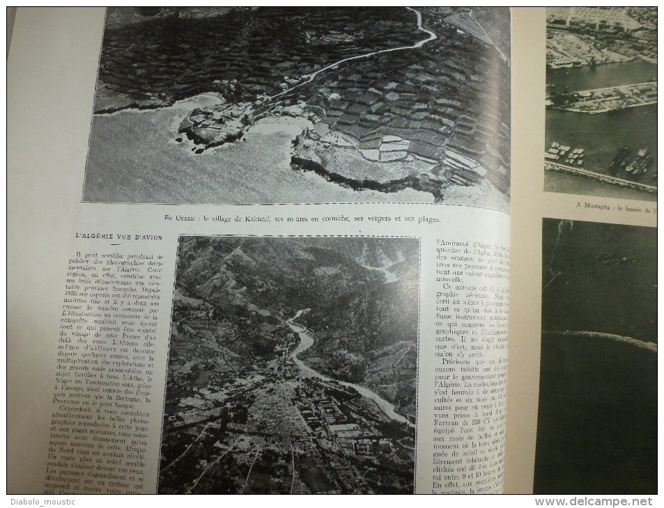 1932  :Besançon , son école d'HORLOGERIE ; L ' ALGERIE vue d'avion Oran, Constantine , Alger  etc...