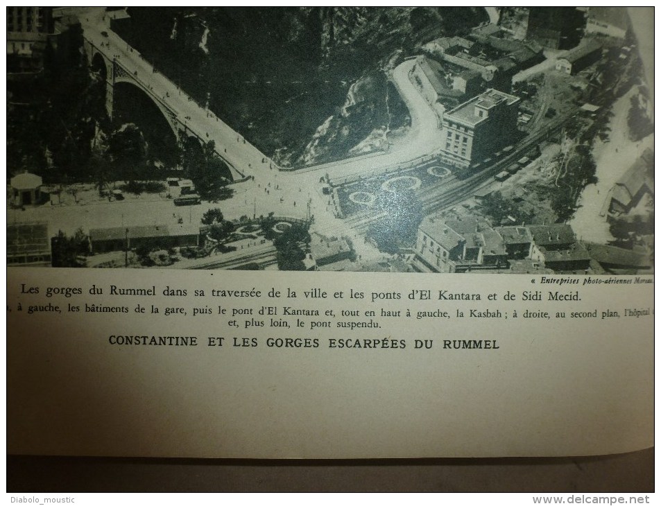 1932  :Besançon , son école d'HORLOGERIE ; L ' ALGERIE vue d'avion Oran, Constantine , Alger  etc...