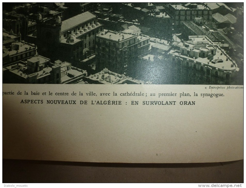 1932  :Besançon , son école d'HORLOGERIE ; L ' ALGERIE vue d'avion Oran, Constantine , Alger  etc...