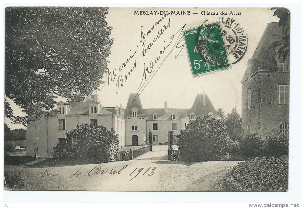 Od@ CPA MESLAY DU MAINE, CHATEAU DES ARCIS, MAYENNE 53 - Meslay Du Maine