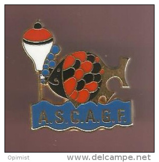 36612-Pin's.Peche.poisson .ASC  AGFsigné Plessis Paris. - Animales