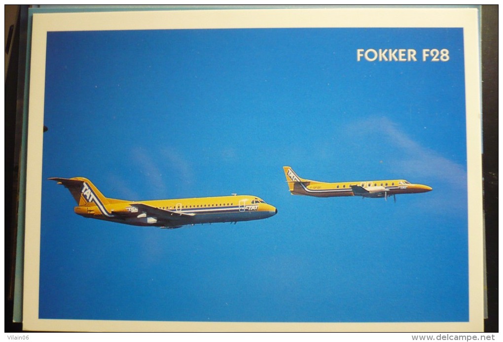 TAT  FOKKER 28 ET METROLINER - 1946-....: Moderne