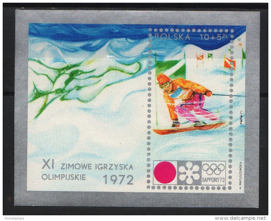 Poland 1971. Olimpic Games, Sapporo Sheet MNH (**) - Ongebruikt