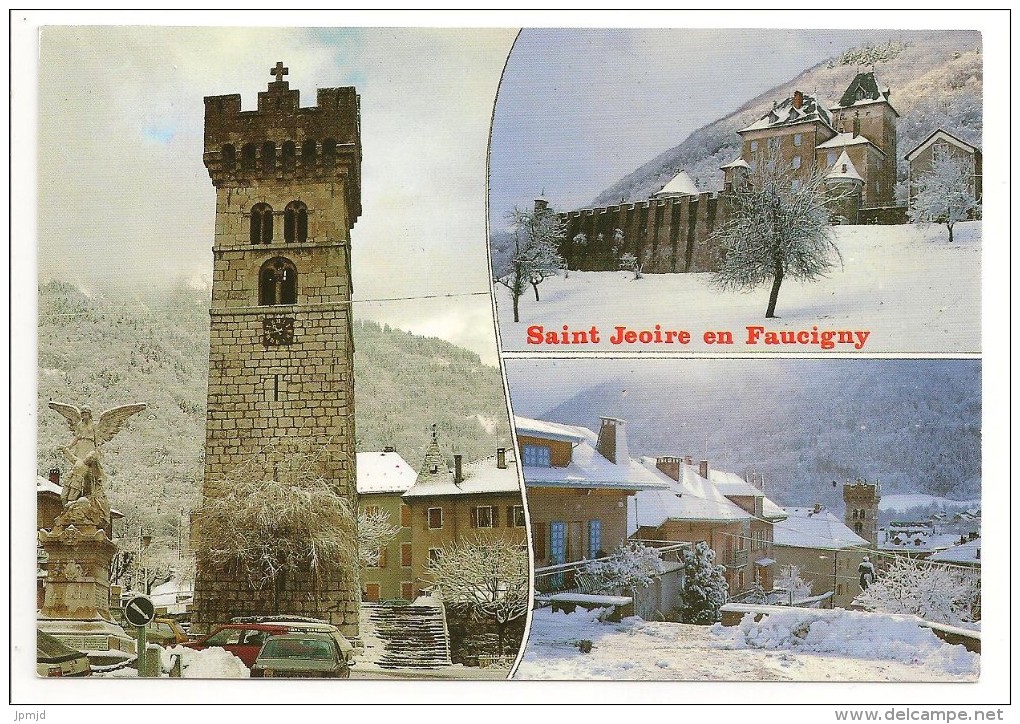 74 - SAINT JEOIRE EN FAUCIGNY (Haute-Savoie) - Altitude 585 Mètres - Multi-vues - éd. CELLARD N° E 284208 - Saint-Jeoire
