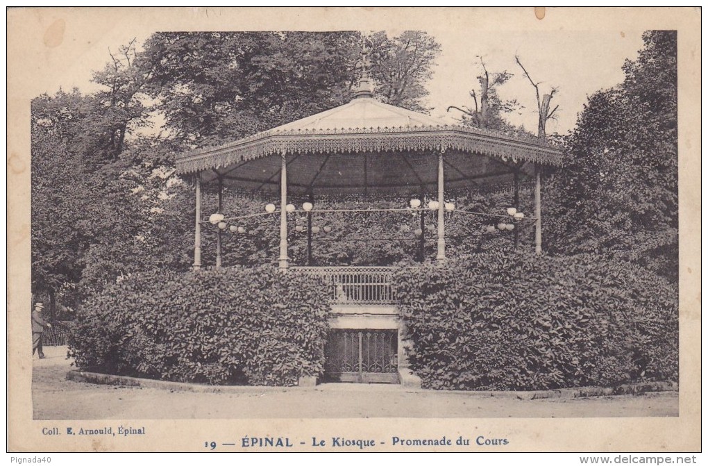 Cp , 88 , ÉPINAL , Le Kiosque , Promenade Du Cours - Epinal